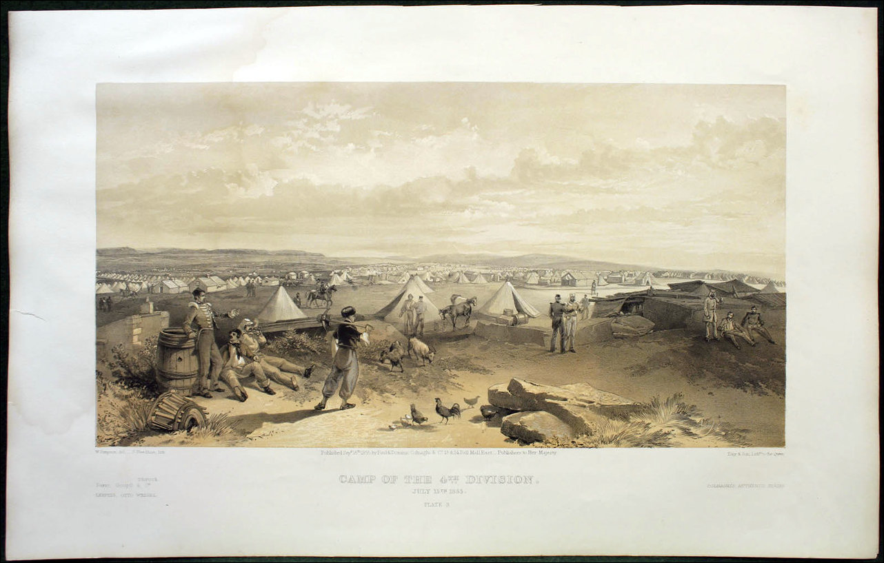 Крымская война, литография Уильяма Симпсона