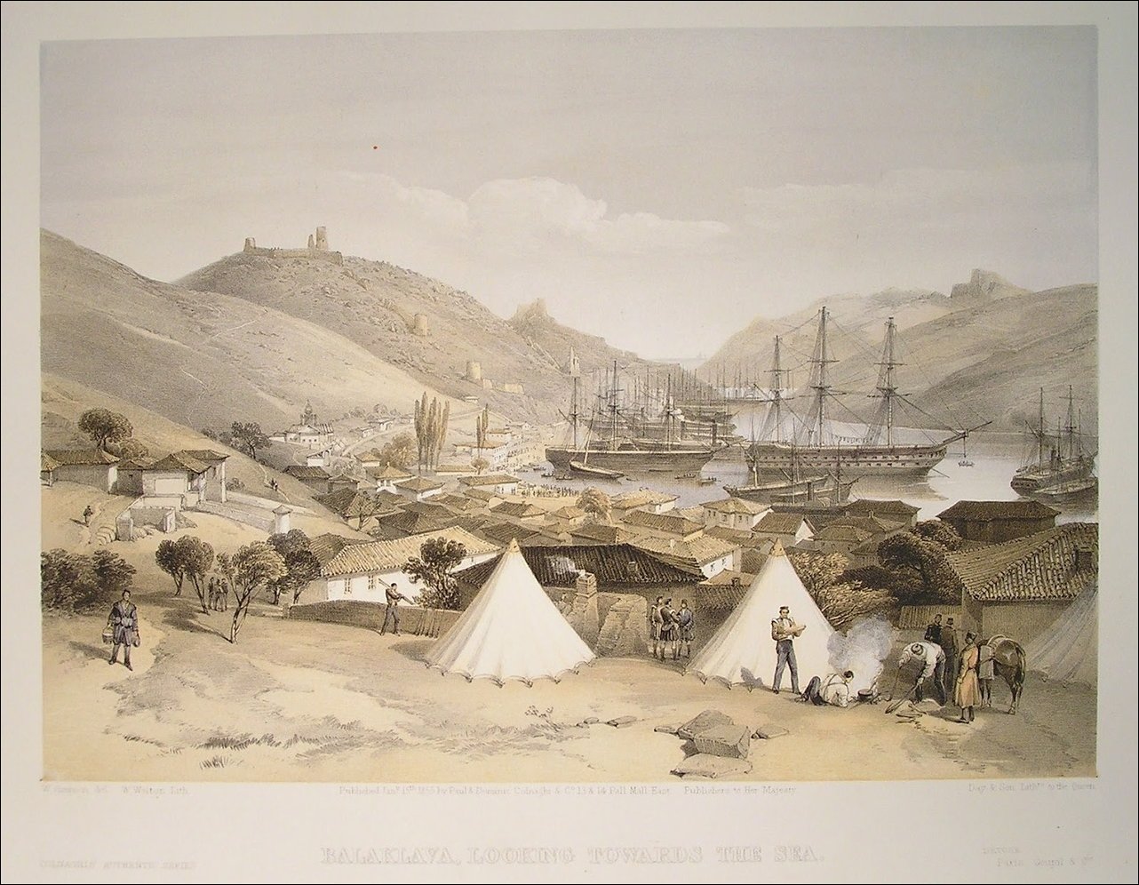 Крымская война, литография Уильяма Симпсона
