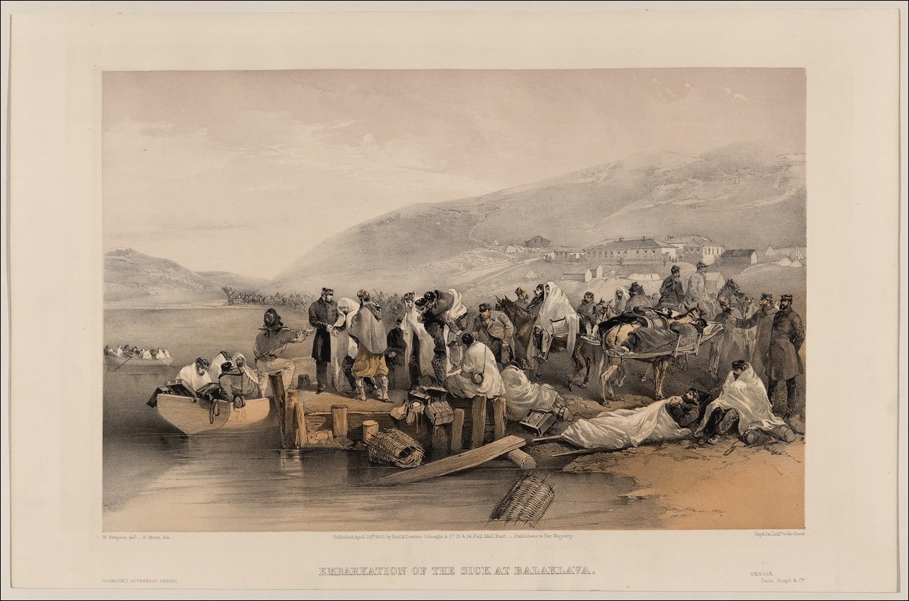Крымская война, литография Уильяма Симпсона