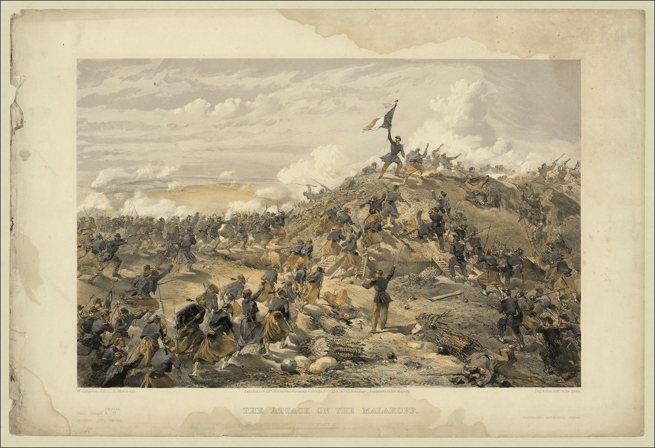 Крымская война, литография Уильяма Симпсона