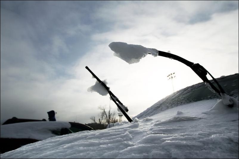 Замерзший автомобиль