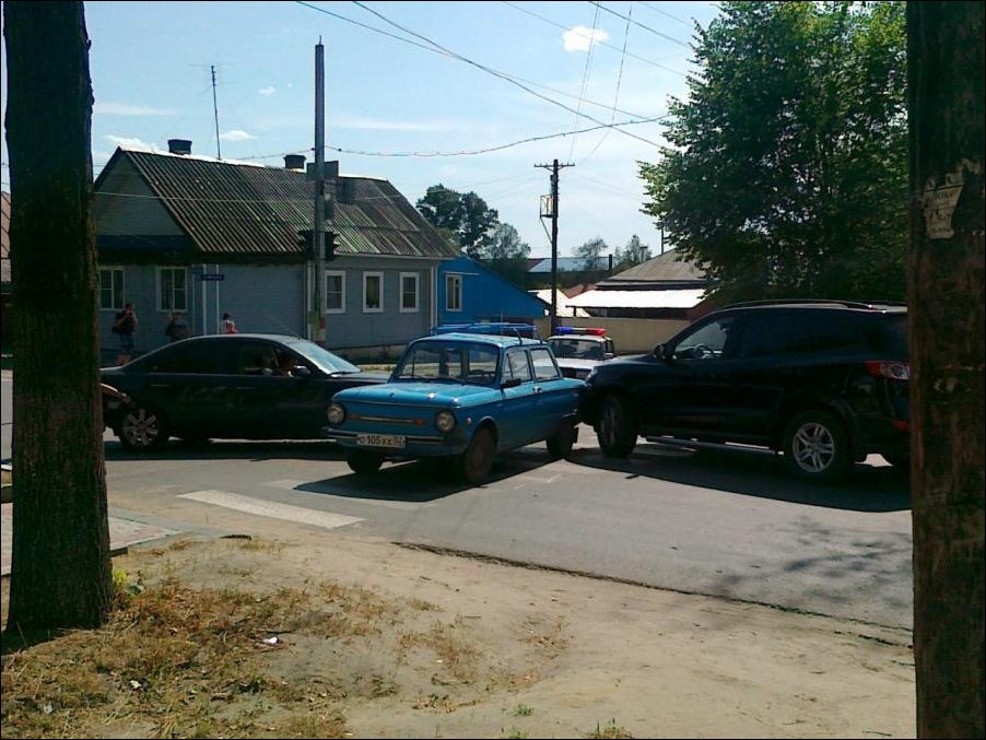 Запорожец, авария