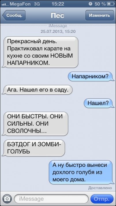 SMS диалоги с собакой