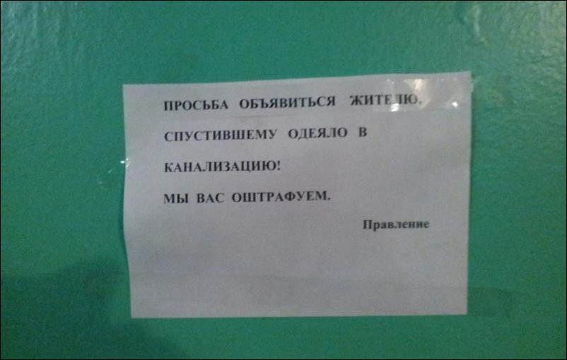 Прикольные надписи и объявления