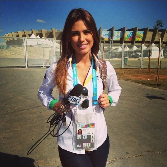 Самые красивые журналистки с чемпионата мира по футболу 2014