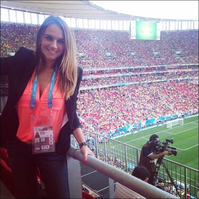 Самые красивые журналистки с чемпионата мира по футболу 2014