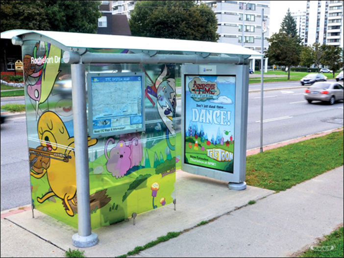 Автобусная остановка в Торонто