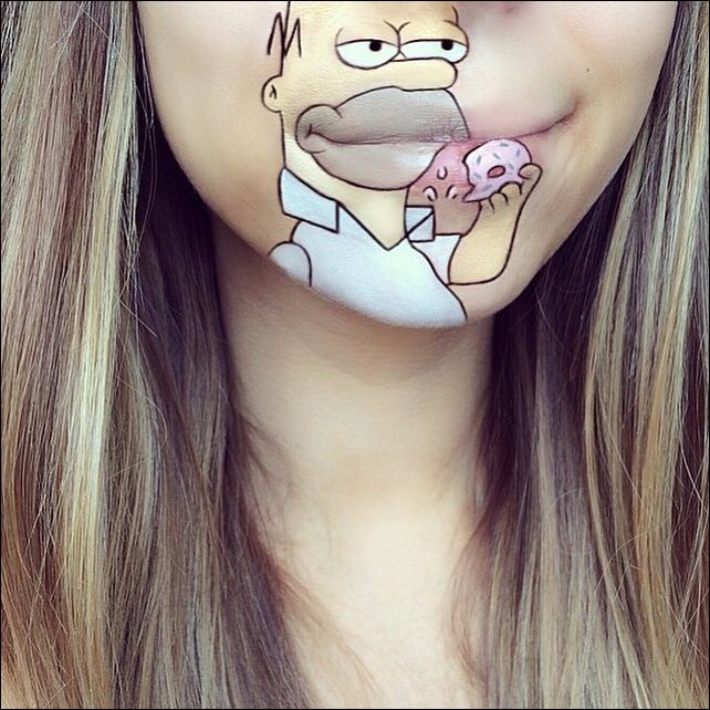 Рисунки на губах