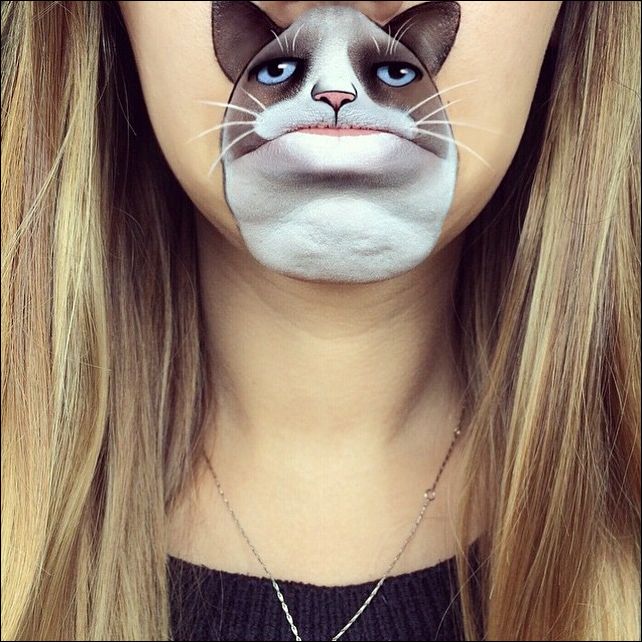 Рисунки на губах