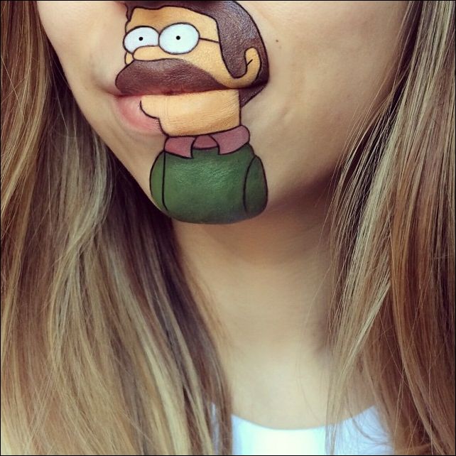 Рисунки на губах