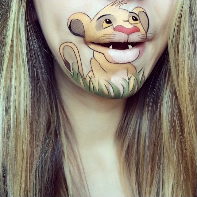 Рисунки на губах