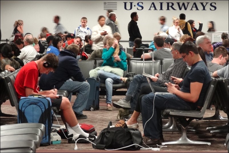 Розетки в аэропортах