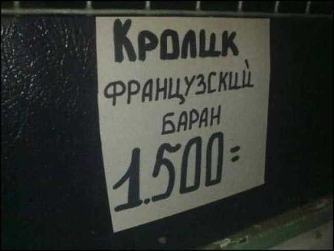 Прикольные надписи и объявления