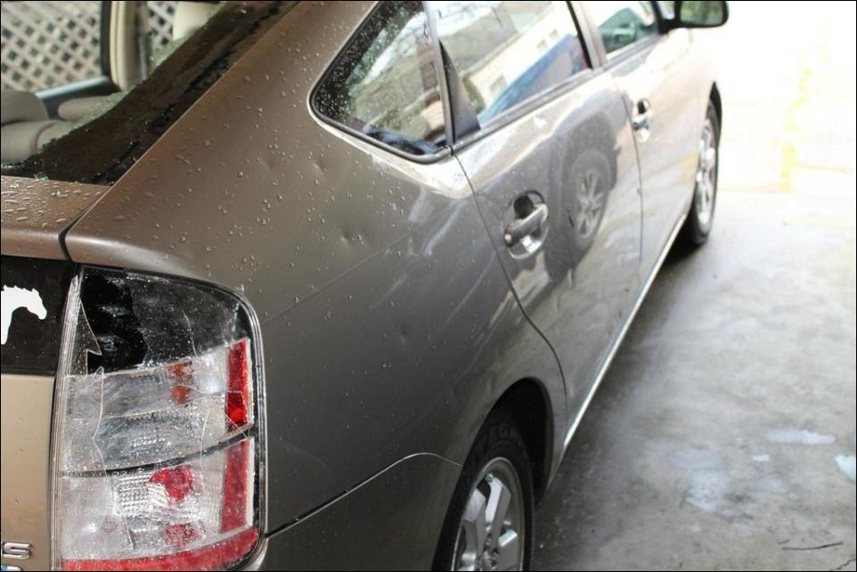 Град размером с теннисный мячик