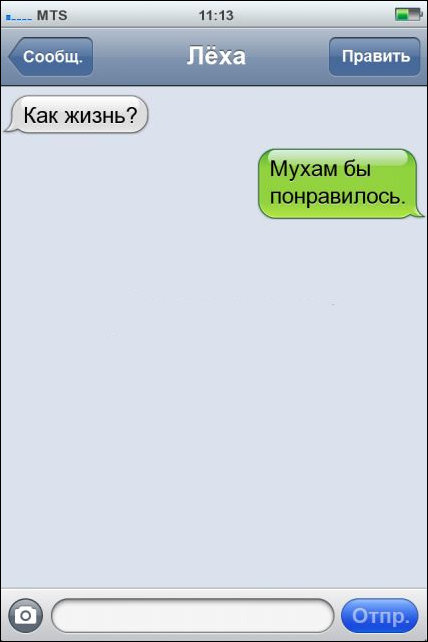 Прикольные SMS диалоги