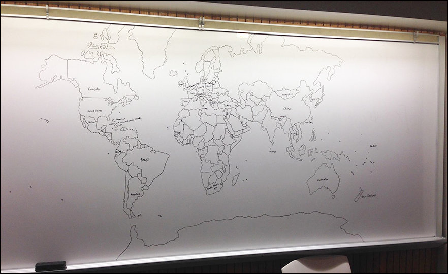 11-летний аутист нарисовал по памяти карту мира