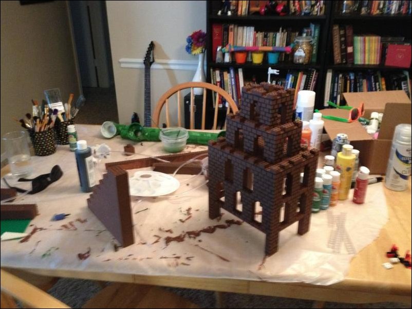 Супер Марио в аквариуме