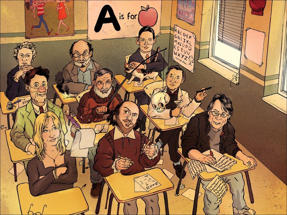 Девять писателей