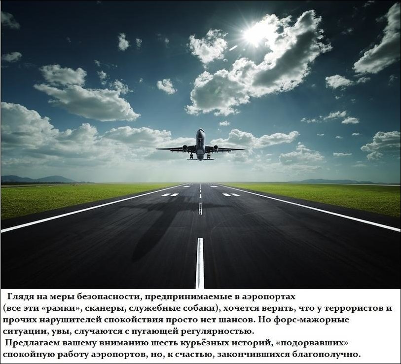 Курьезные истори нарушения безопасности в аэропортах