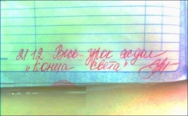 Записи из школьных дневников
