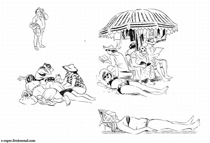 Зарисовки датского карикатуриста Херлуфа Бидструпа