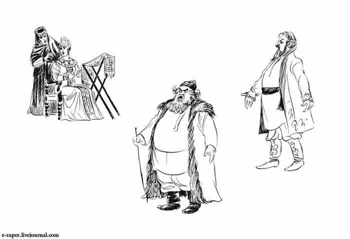 Зарисовки датского карикатуриста Херлуфа Бидструпа