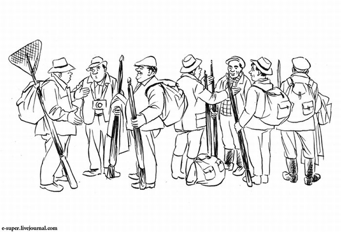 Зарисовки датского карикатуриста Херлуфа Бидструпа