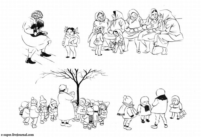 Зарисовки датского карикатуриста Херлуфа Бидструпа