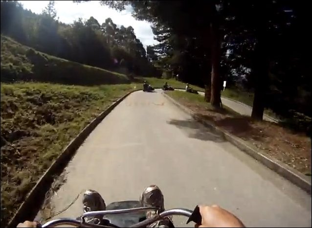 Санный спуск в Новой Зеландии