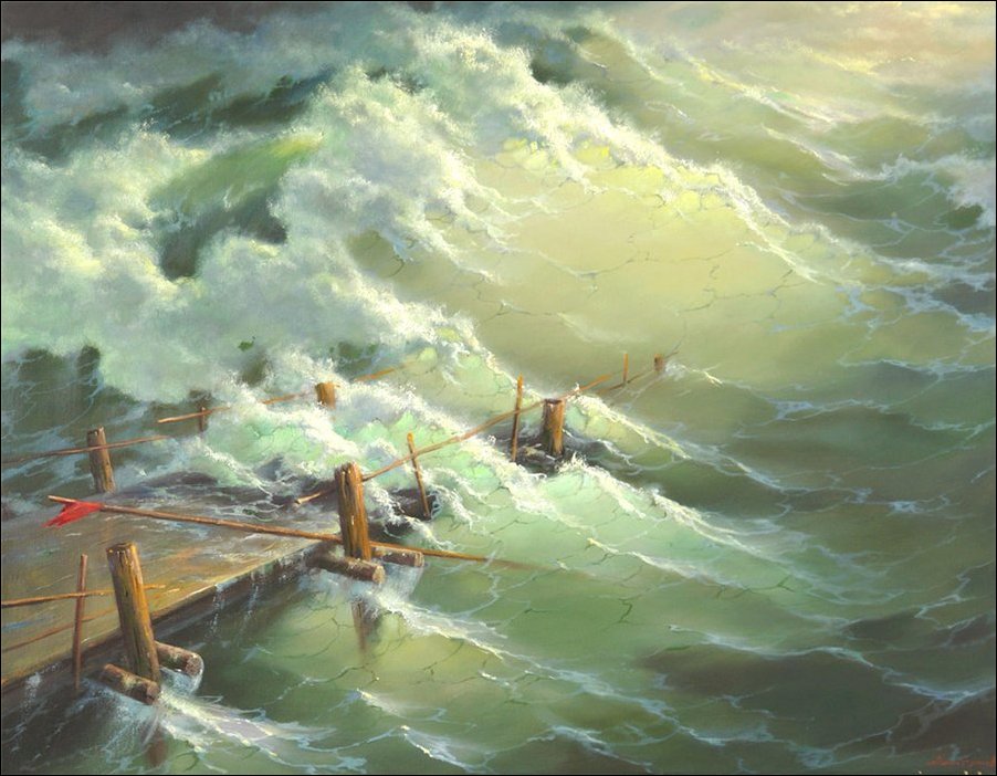 Морские пейзажи Георгия Дмитриева