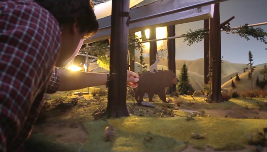 Медведь и заяц