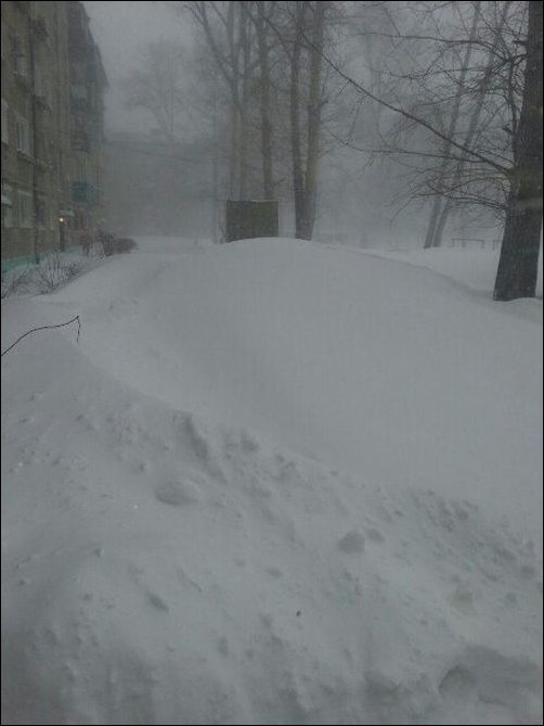 Снегопад на Дальнем Востоке