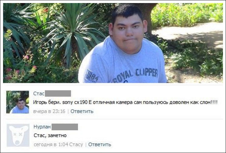 Смешные комментарии из социальных сетей