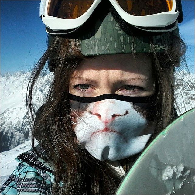 Лыжные маски с животными