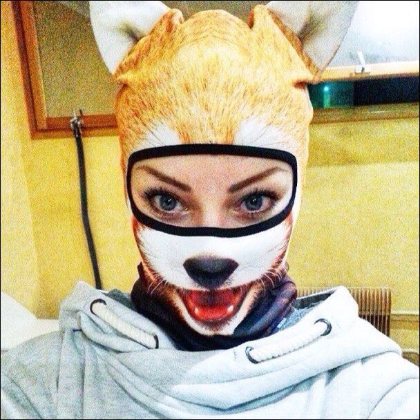 Лыжные маски с животными