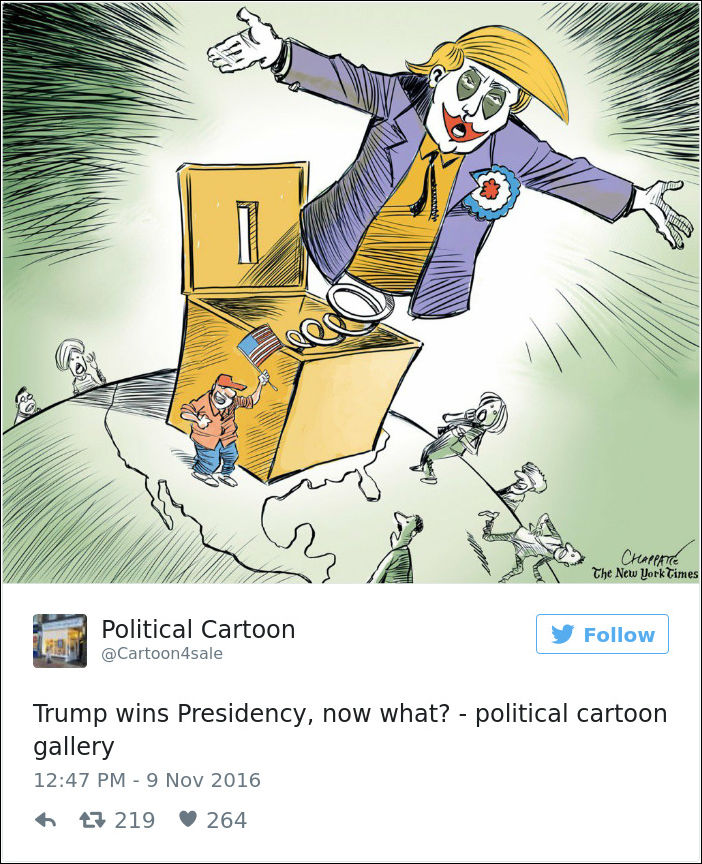 Трамп карикатуры