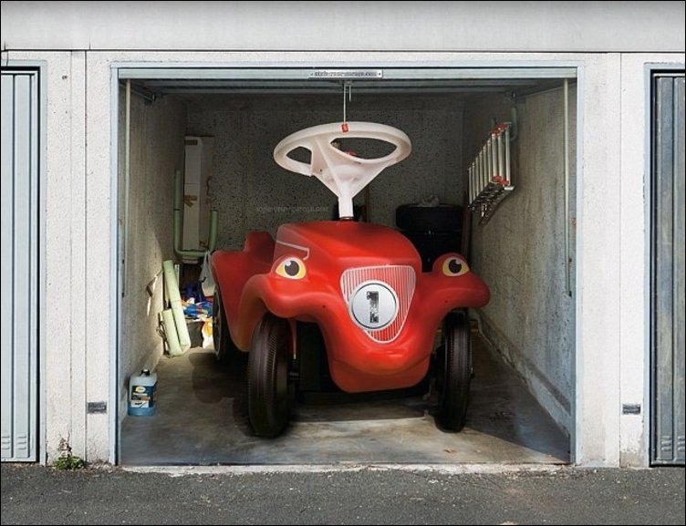 3D-рисунки на гаражной двери