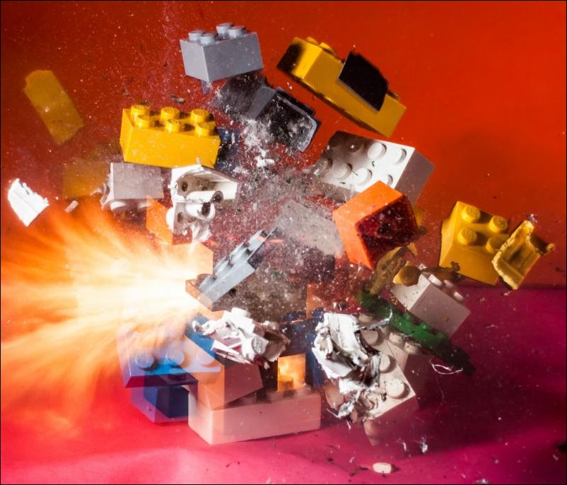 Высокоскоростная съемка разрушений объектов