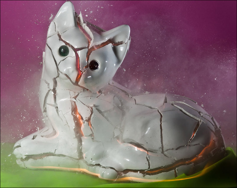 Высокоскоростная съемка разрушений объектов