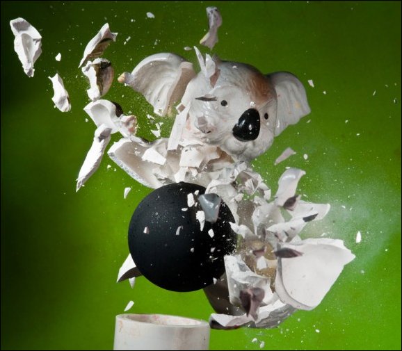 Высокоскоростная съемка разрушений объектов