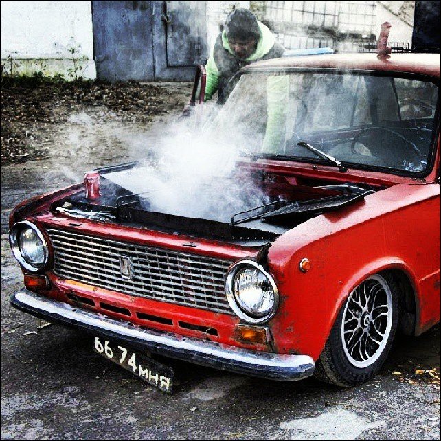 Мангал из стареных жигулей