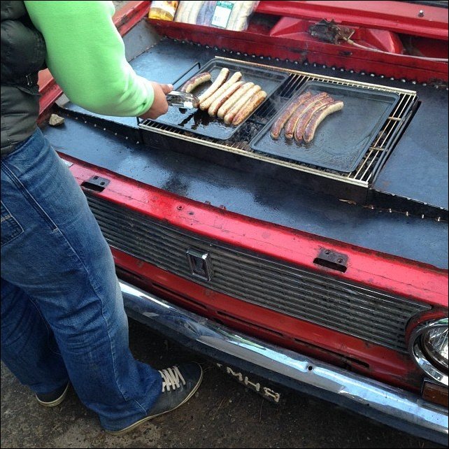 Мангал из стареных жигулей