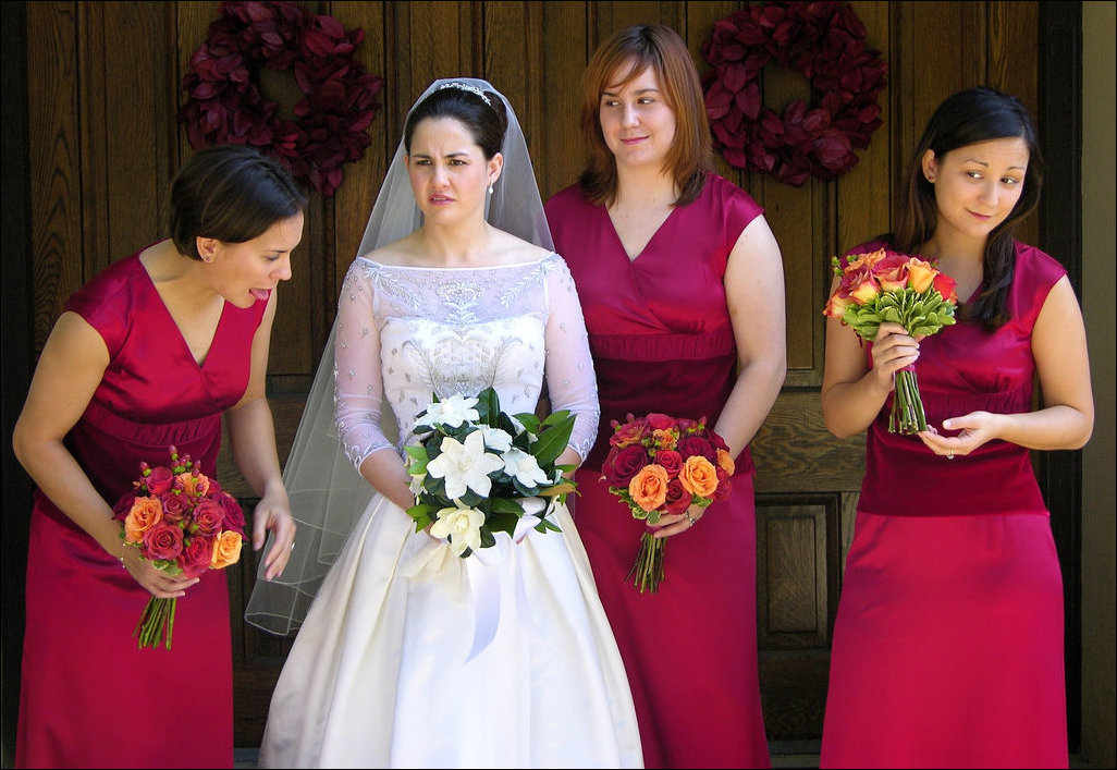 Прикольные свадебные фотографии