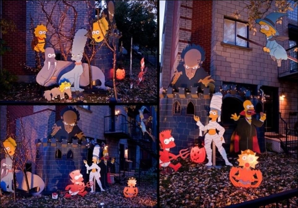 Украшение домов на Хэллоуин