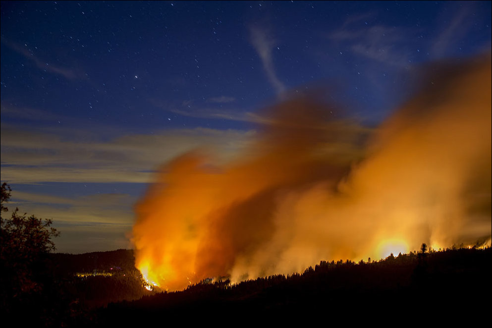 Лесной пожар в Калифорнии