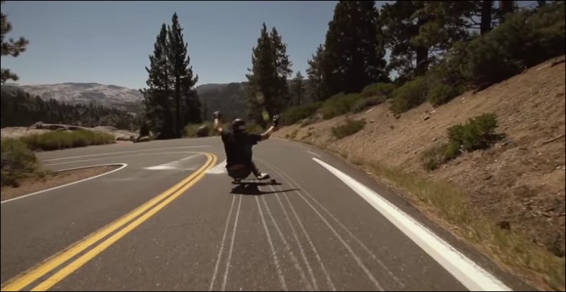 Сумасшедший скейтбордист