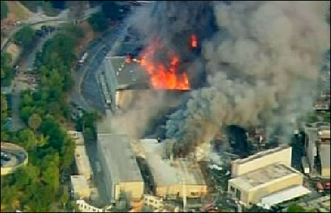 пожар на Universal Studios