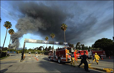 пожар на Universal Studios