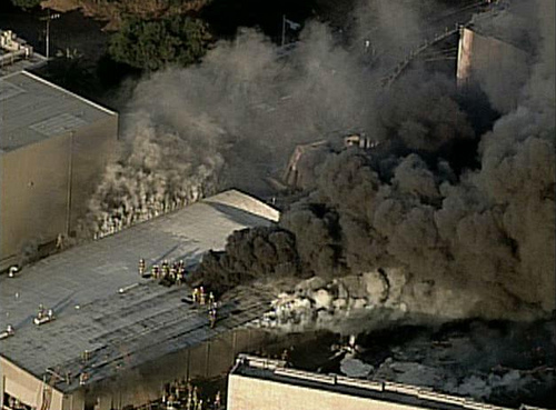 пожар на Universal Studios