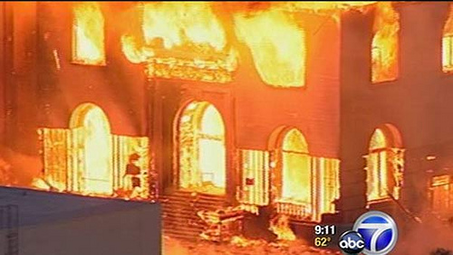 пожар на Universal Studios